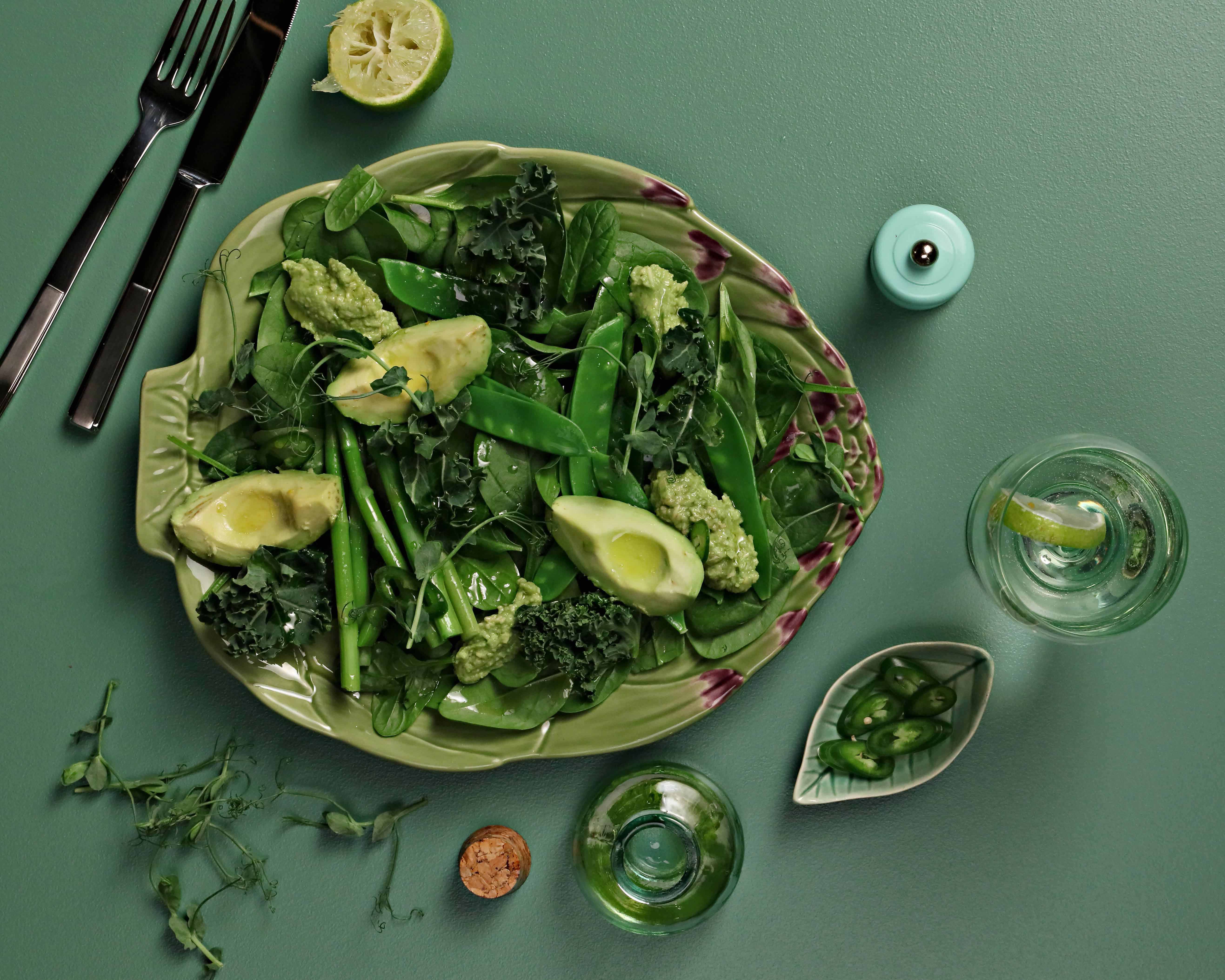 Зеленый салат  фото к статье